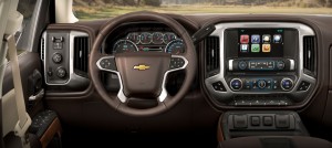 The new Silverado dash with infotainment.  Tech drool.  Source: Chevrolet Canada