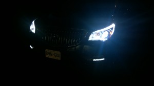 2014 Buick Enclave at night.